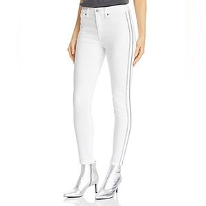 NWT 7 For All Mankind Side-Stripe Ankle Skinny Jeans in size 29